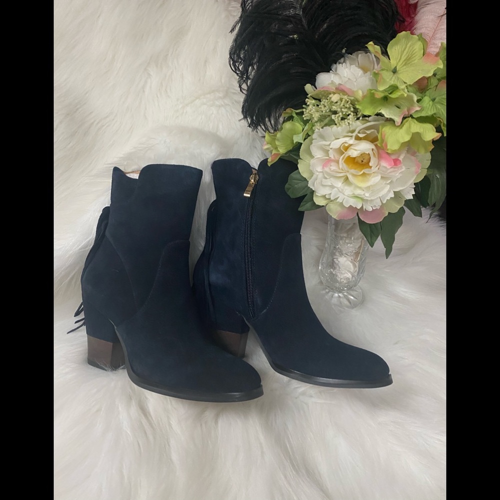 NWOT Blue Suede Matiko Boots